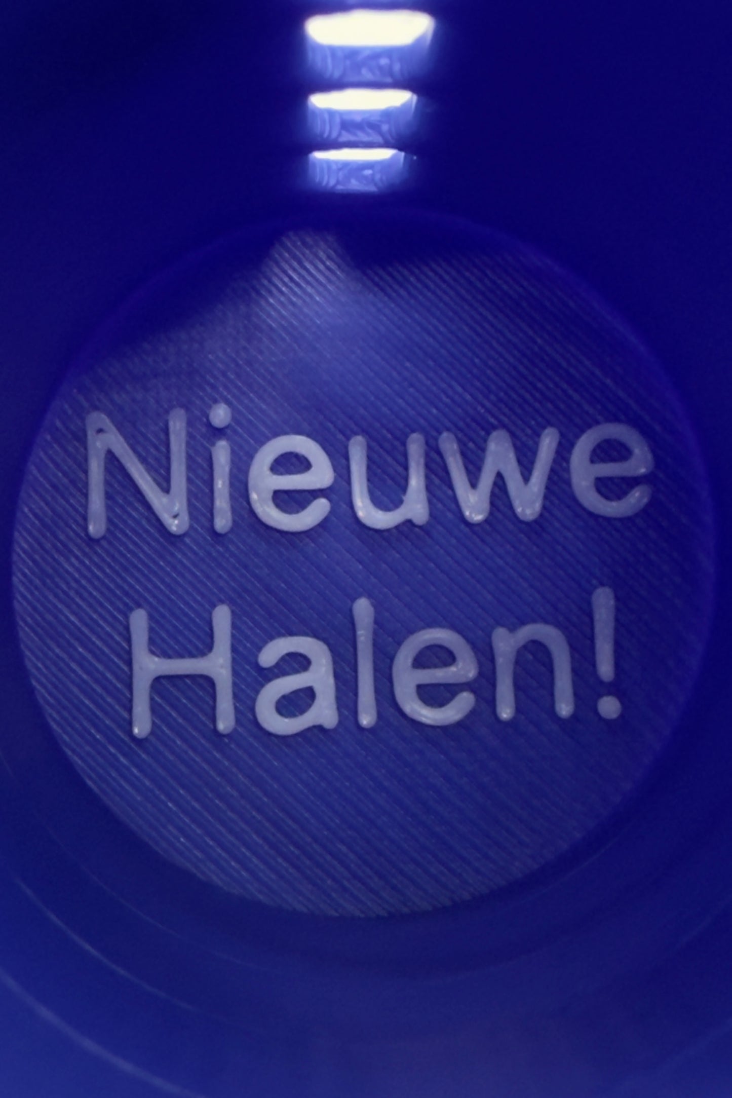 „Bold Blue Münzhalter mit luxuriösem Schlüsselband