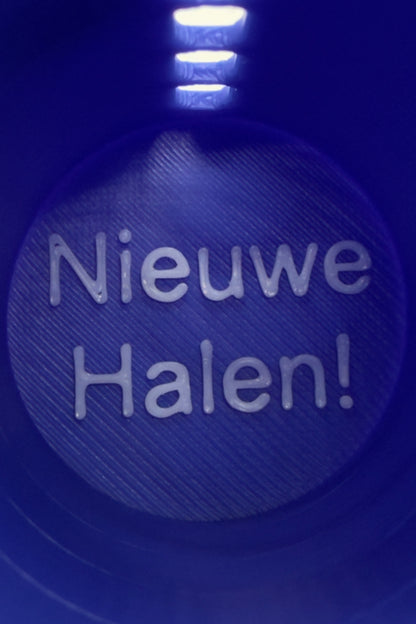 „Bold Blue Münzhalter mit luxuriösem Schlüsselband