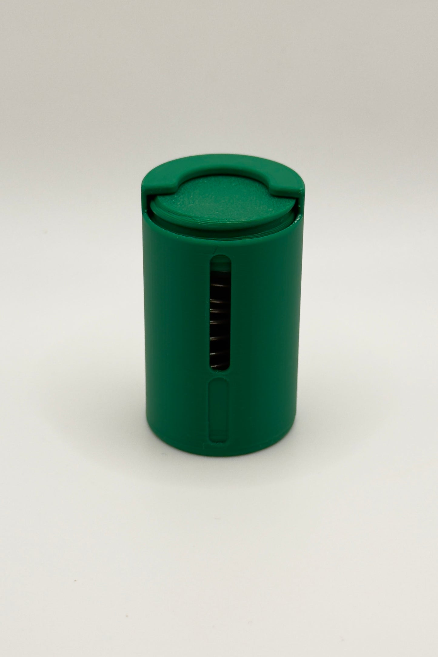 „Mean Green” Münzhalter mit Sprungfeder (Klein)