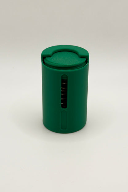 „Mean Green” Münzhalter mit Sprungfeder (Klein)